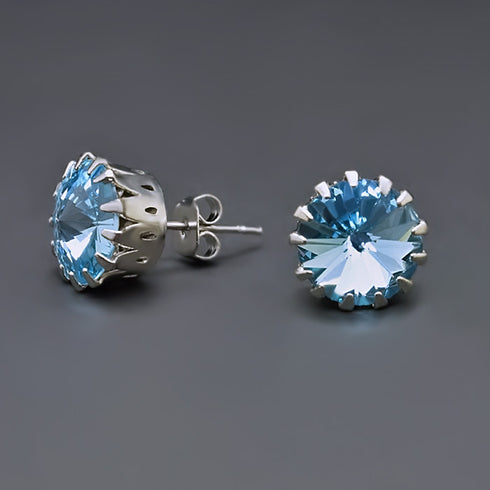 Earrings "Vintage VII (Aquamarine Blue)" with Swarovski™ crystals